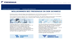 Desktop Screenshot of fresenius.ch
