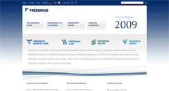 Desktop Screenshot of annualreport2009.fresenius.com