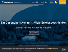 Tablet Screenshot of karriere.fresenius.de